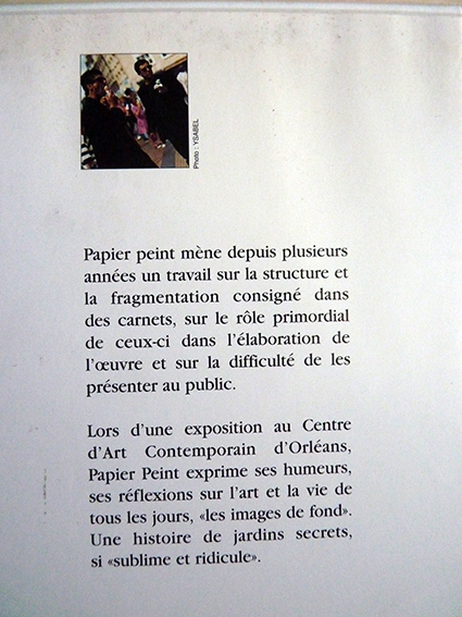 Papier Peint, le carnet et son petit théâtre